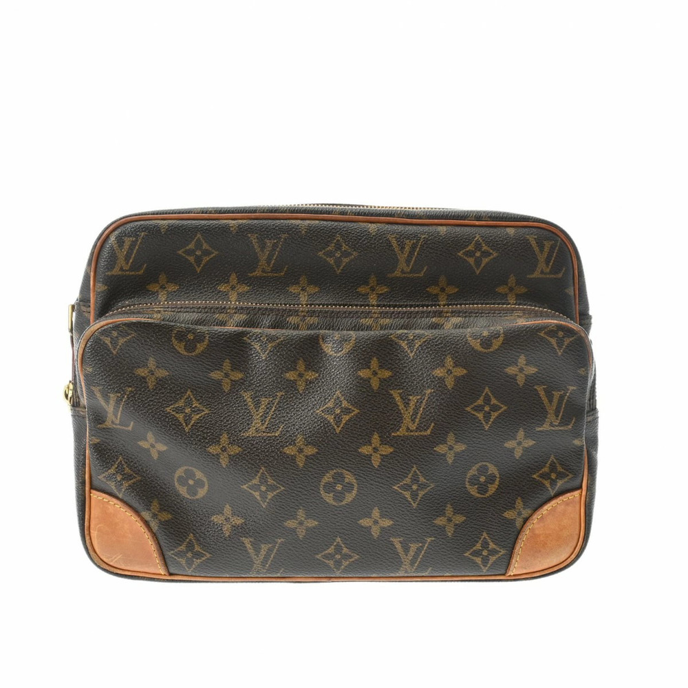 LOUIS VUITTON Monogram Nile Brown Canvas Shoulder Bag